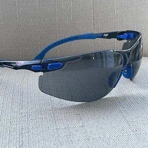 3M Men Sunglasses Blue/Black Eye Wear Wrap Safety Shades